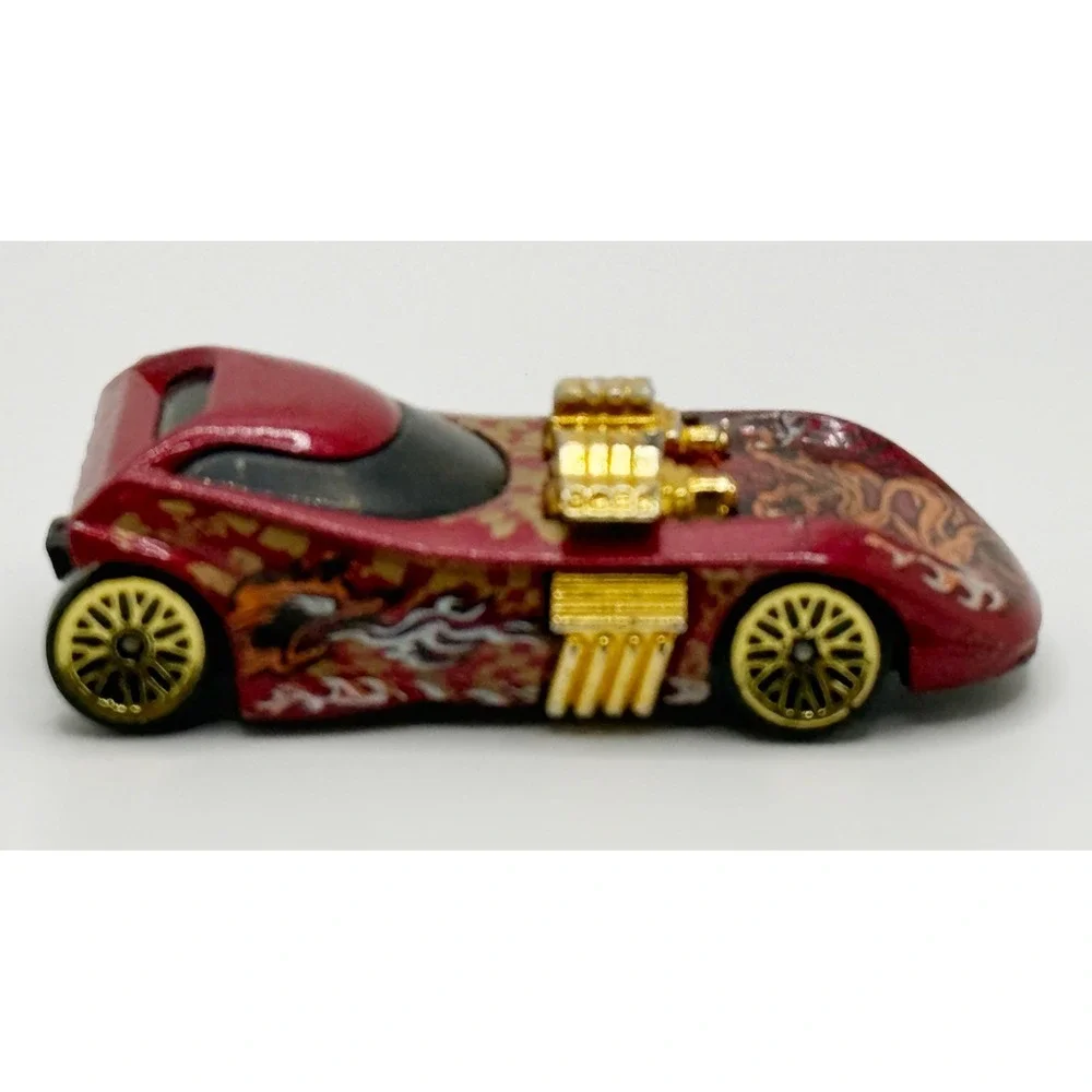 HOT WHEELS 1993 Dragon‎ Red Gold Die-Cast Car 1:64